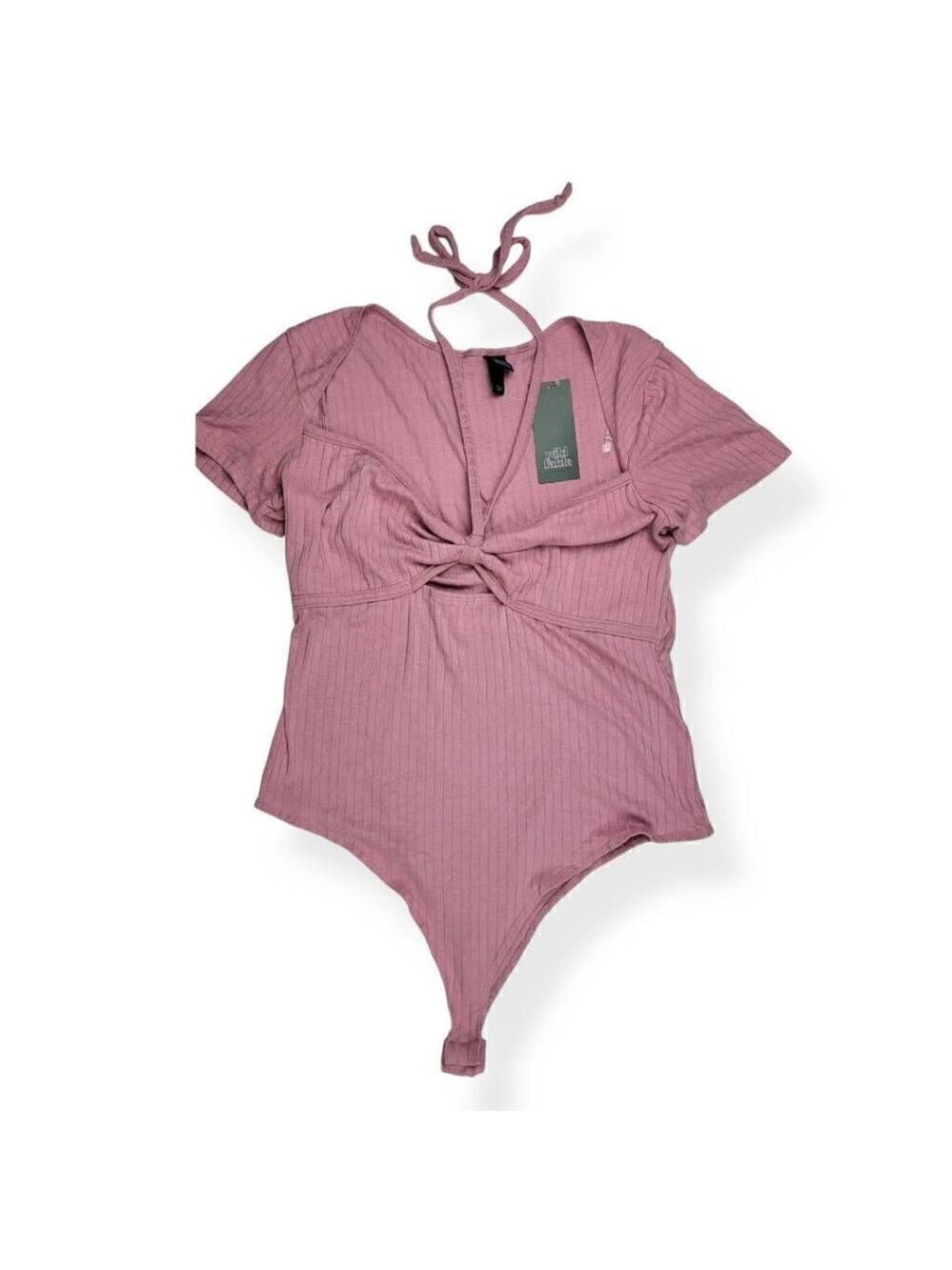 Wild Fable Mauve Sweetheart Neckline BodySuit Large